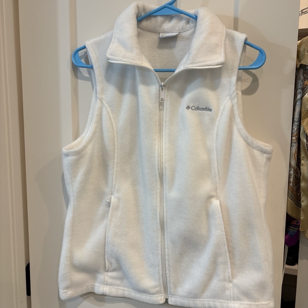 Columbia Cream Sherpa Fleece Zip Jacket